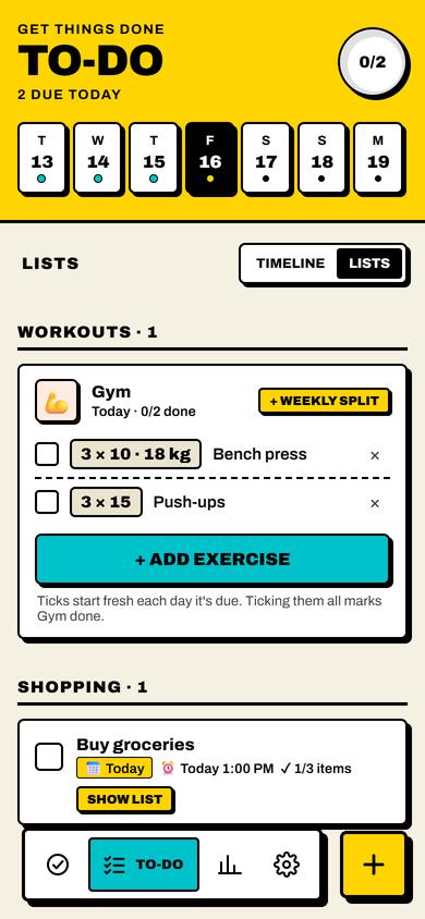 Before: Learning lists