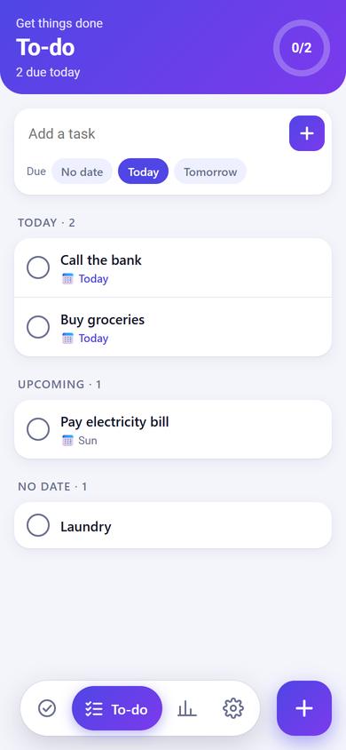 After: A To-do tab